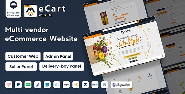 eCart Web - Multi Vendor eCommerce Marketplace
