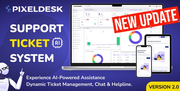PixelDesk - Support Ticket System With OpenAI