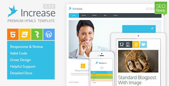 Increase - Premium Corporate HTML5 Template