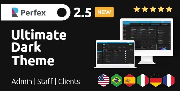 Ultimate Dark Theme - Perfex Theme CRM