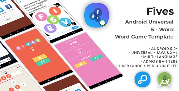 Fives | Android Universal Word Game Template