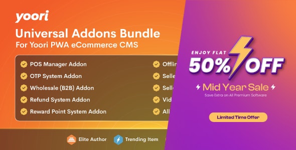 Universal Addon Bundle for YOORI eCommerce